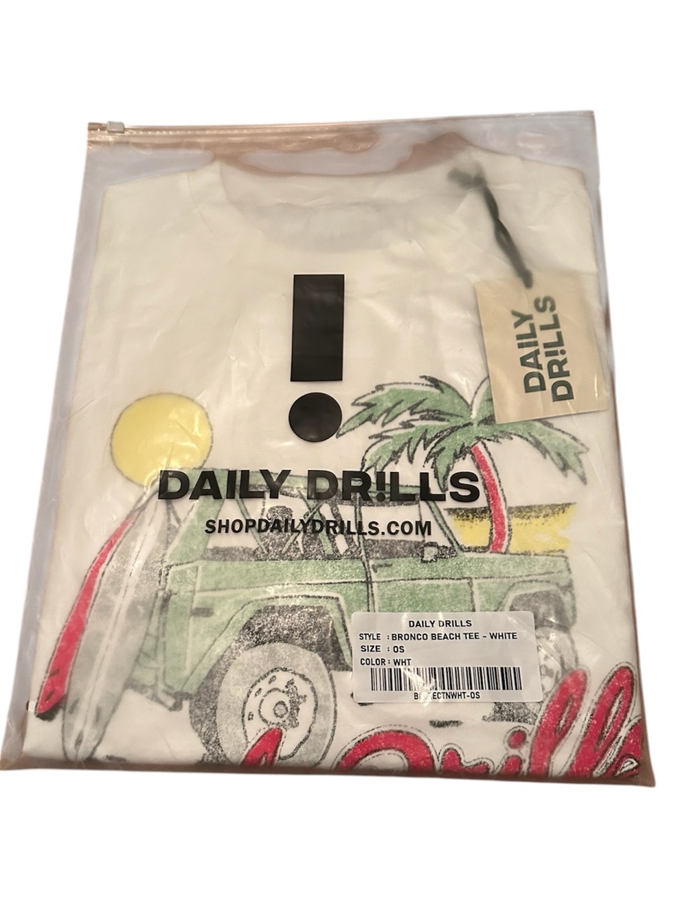 Daily Drills Bronco Beach Tee- OS-NWT - Picture 6 of 6